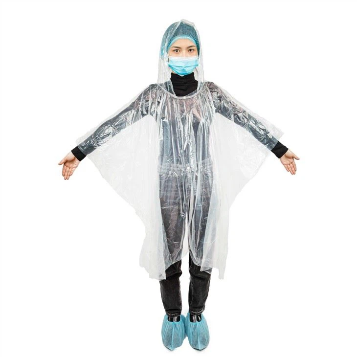Clear Disposable Rain Ponchos